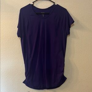Athleta Purple Relaxed Short Sleeve Tee